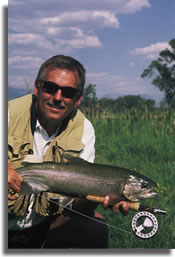 Fly fishing instructor Jon B. Cave